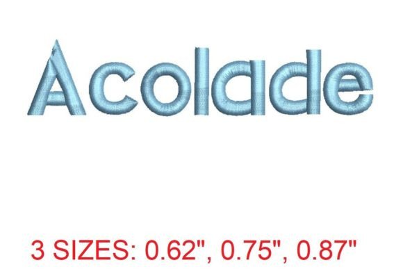 Acolade Font: Elegant Embroidery for Real-World Projects