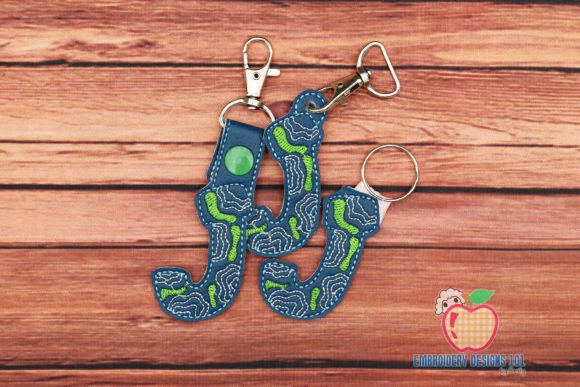 Designer Letters J Keyfob ITH: Craft Fair Review