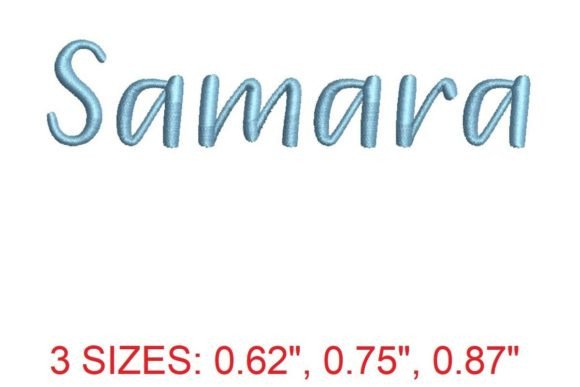 Samara Font: A Graceful Touch for Craft Fair Embroidery