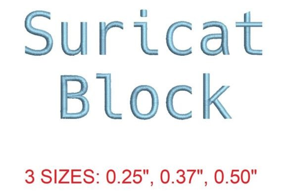 Suricat Block Embroidery Font: A Designer’s Take for Boutique Apparel