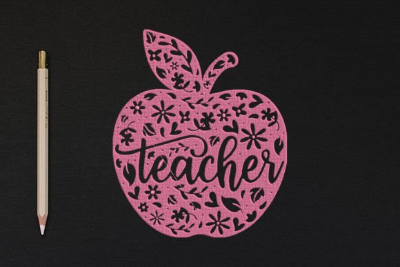 Teacher Apple Made of Flowers: An Embroidery Review